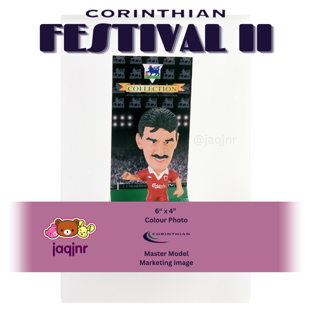 Corinthian IAN RUSH + SINGLE DISPLAY STAND (LIVERPOOL 1995) Early Product Development Photo