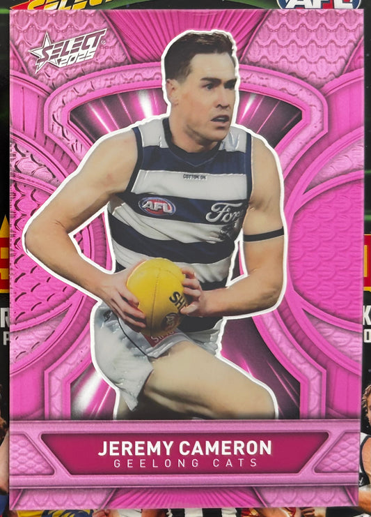 Select AFL 2025 Footy Stars - JEREMY CAMERON (GEELONG CATS) Pink Dragon Scales LDP31