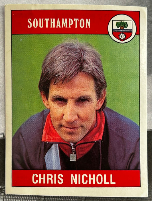 Panini Football 90 Sticker - CHRIS NICHOLL (SOUTHAMPTON) #261