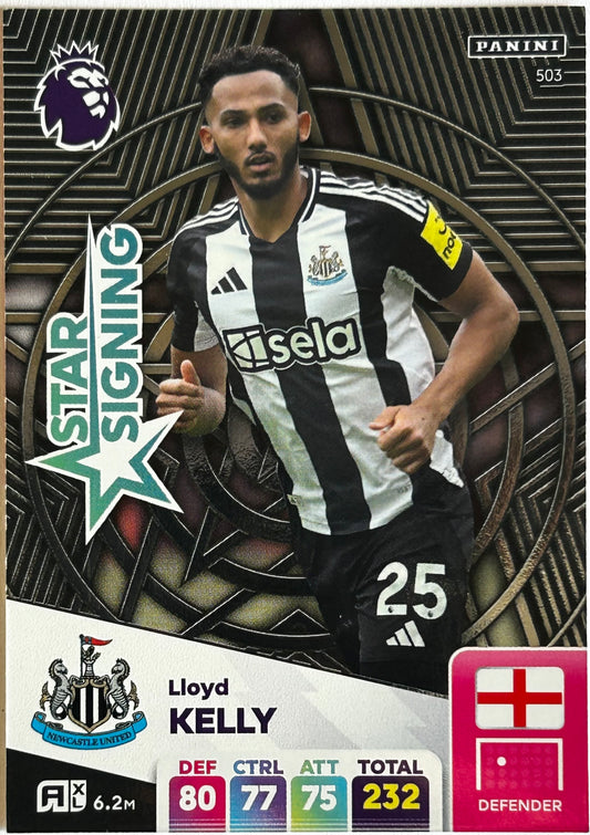 Panini Adrenalyn XL Premier League 2025 - LLOYD KELLY (NEWCASTLE UNITED) Star Signing 503