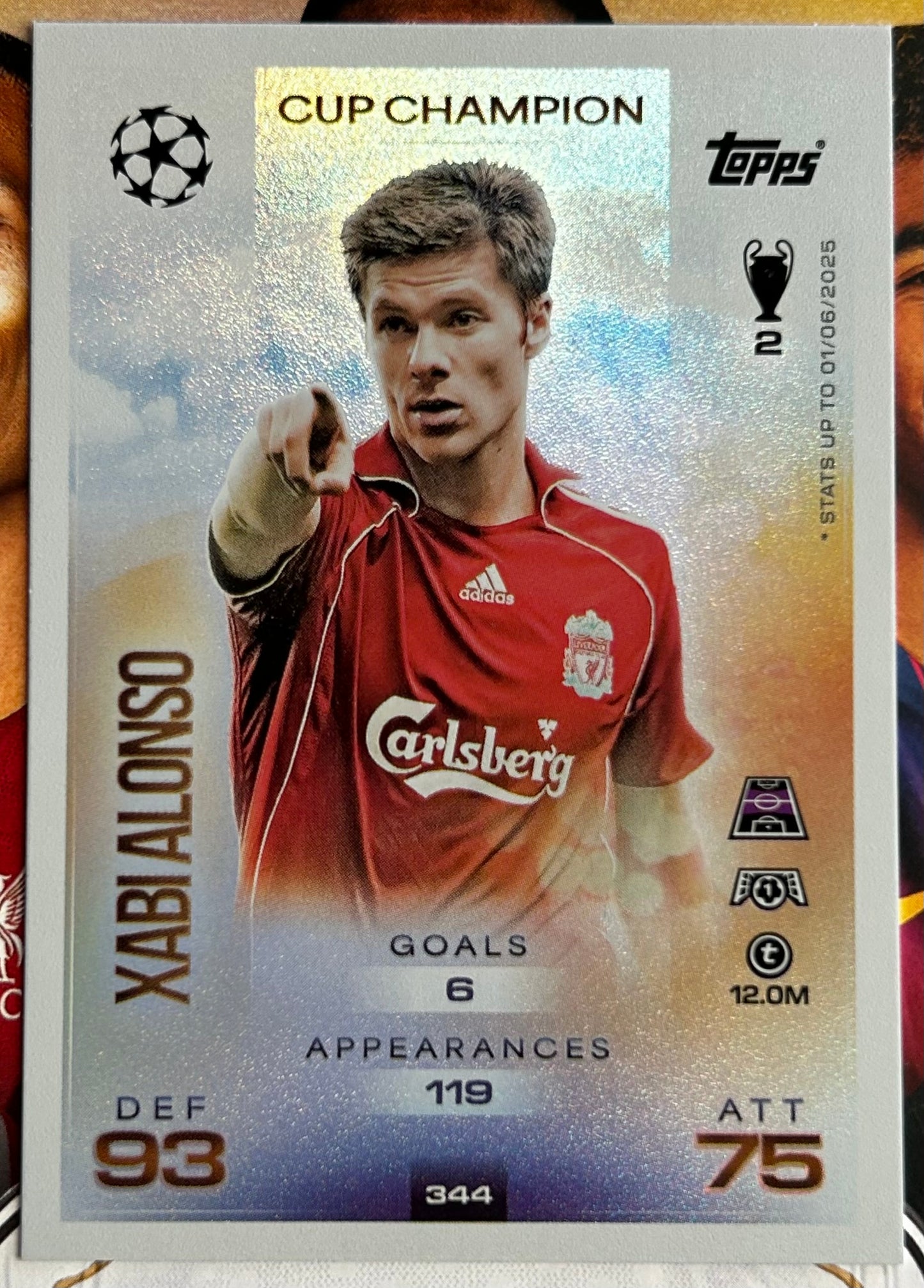 2025-26 Topps UCC Match Attax - CUP CHAMPIONS Rainbow Foil (#343-#360) 1:3 packs