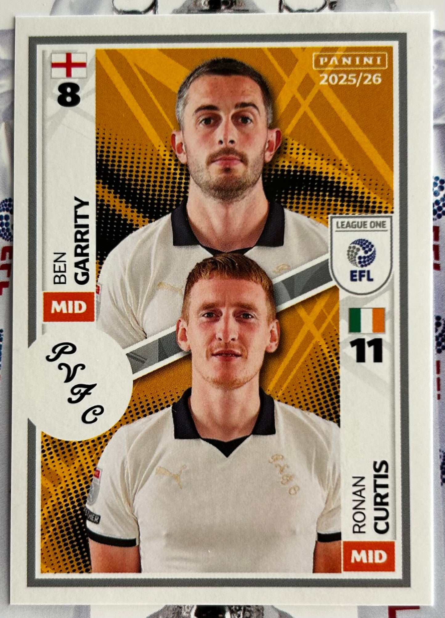 Panini EFL 2025-26 Sticker Collection - Single LEAGUE ONE Stickers (#581 - #628)