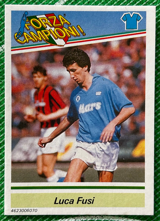 Tonka Forza Campioni Collector Card - LUCA FUSI (NAPOLI) 1989 Release