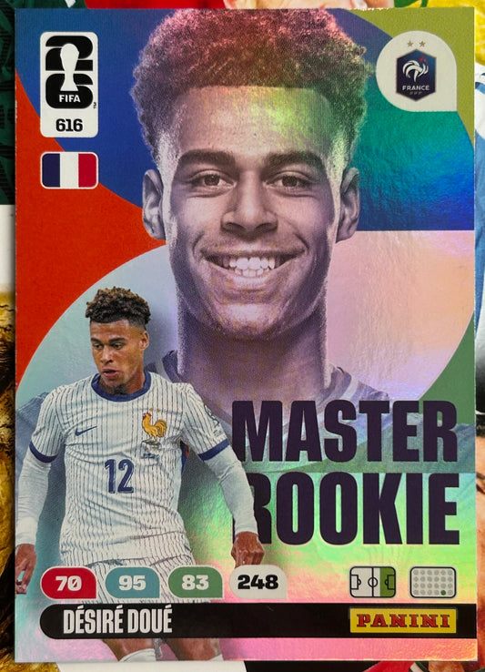 Panini FIFA World Cup 2026 Adrenalyn XL - DESIRE DOUE (FRANCE) Master Rookie #616