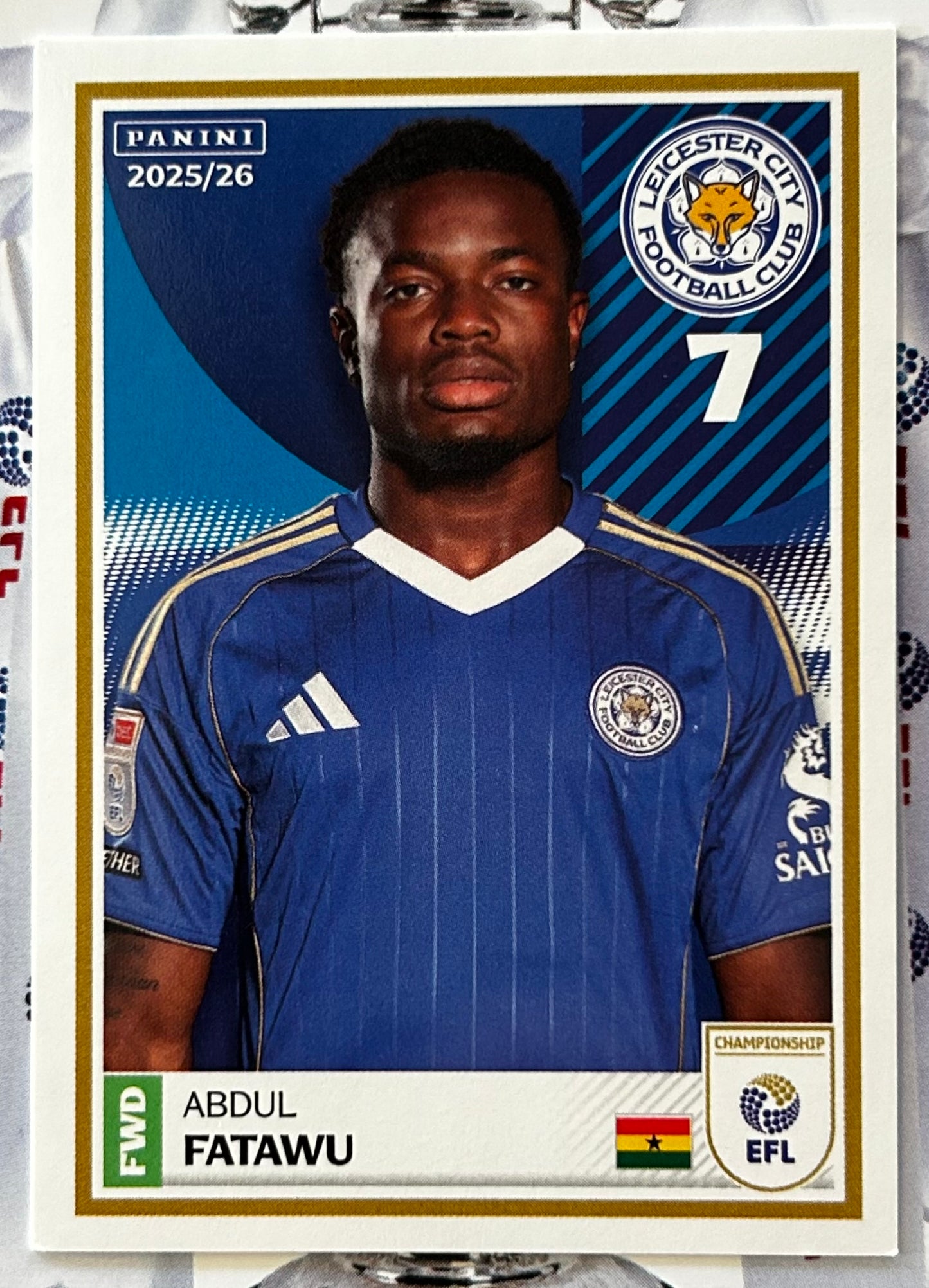 Panini EFL 2025-26 Sticker Collection - Single LEICESTER CITY Stickers (#161 - #178)