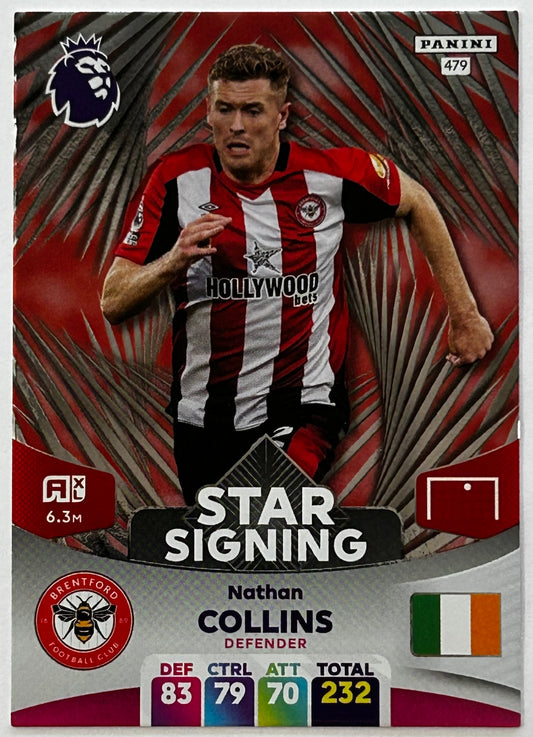 Panini Adrenalyn XL Premier League 2024 - NATHAN COLLINS (BRENTFORD) Star Signing 479