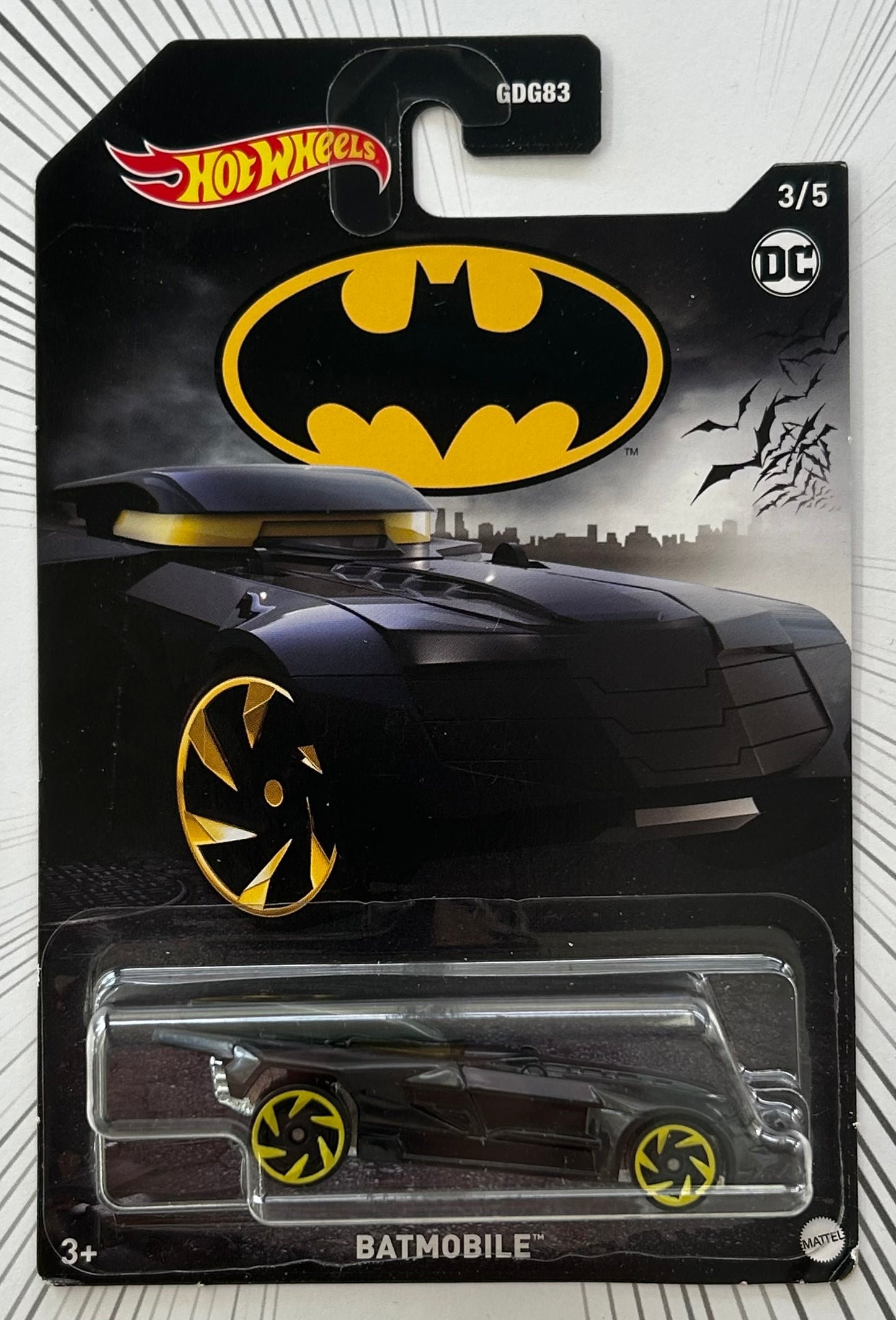 Mattel Hot Wheels Diecast 1:64 - Batmobile 3/5 Batman Series