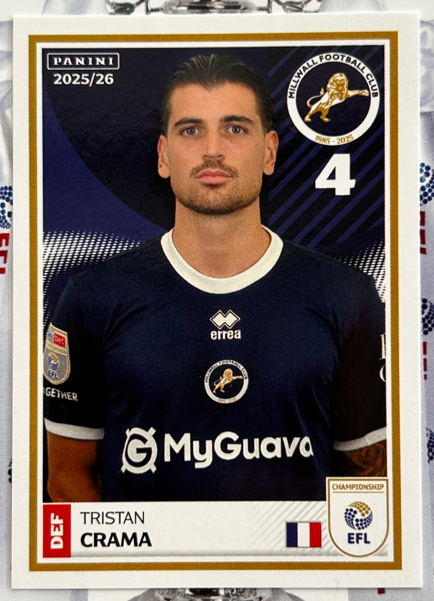 Panini EFL 2025-26 Sticker Collection - Single MILLWALL Stickers (#197 - #214)