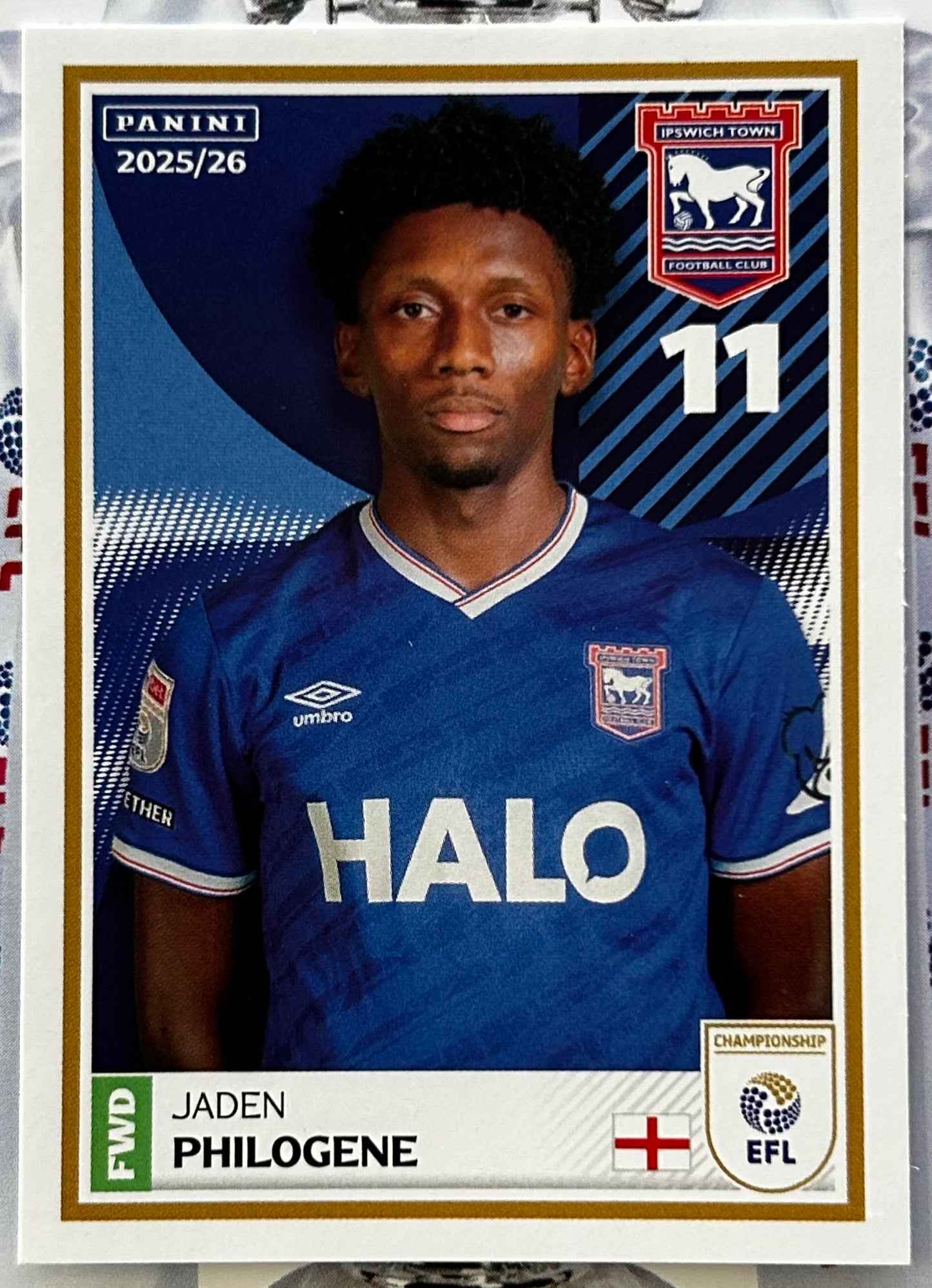 Panini EFL 2025-26 Sticker Collection - Single IPSWICH TOWN Stickers (#143 - #160)