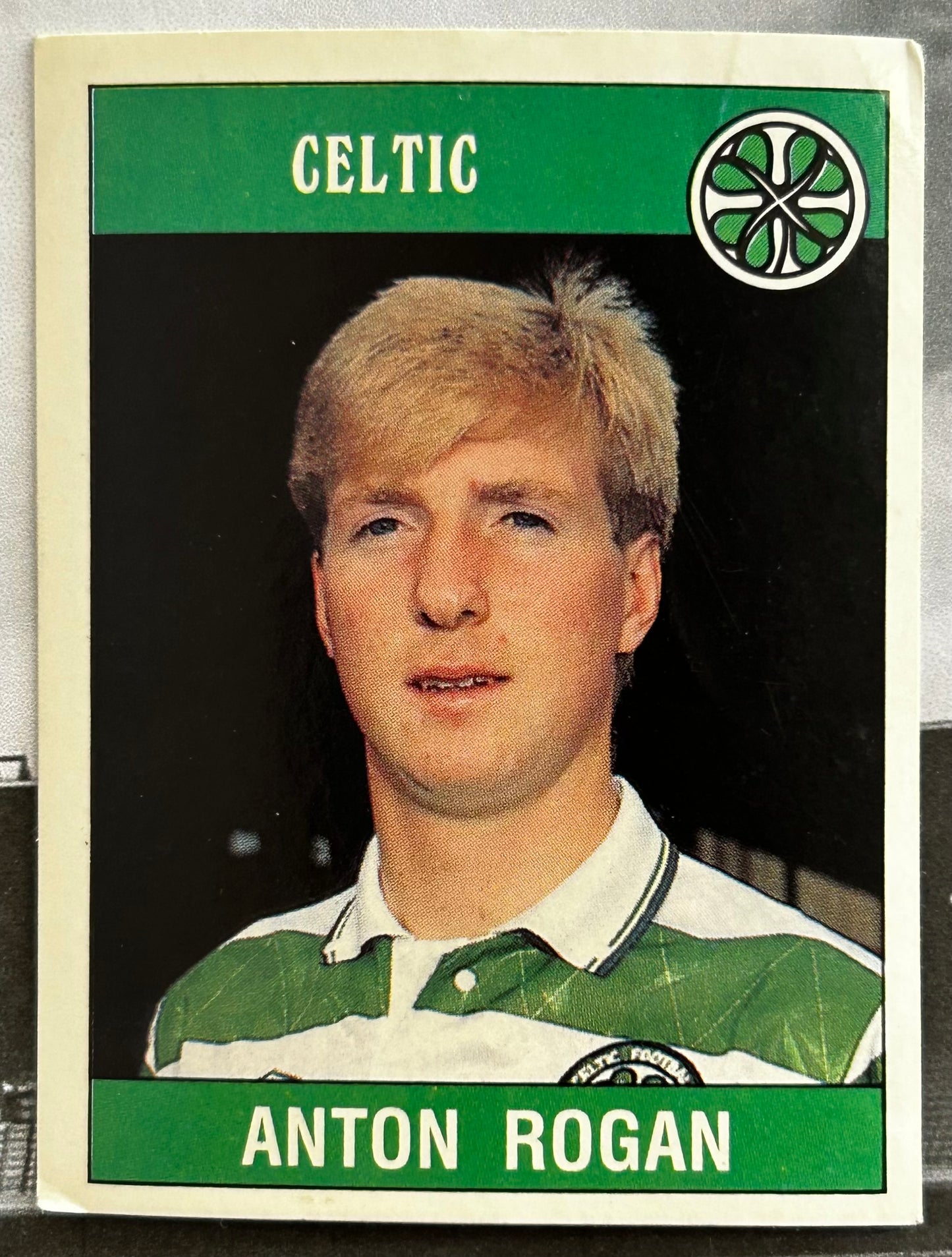 Panini Football 90 Sticker - ANTON ROGAN (CELTIC) #344