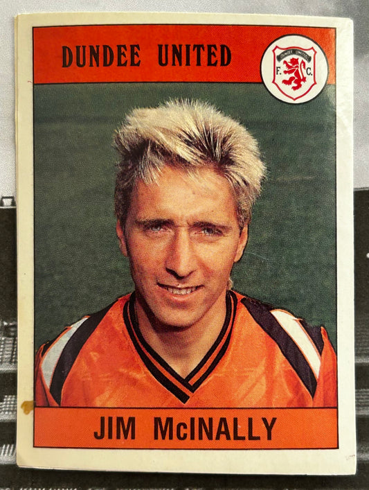 Panini Football 90 Sticker - JIM McINALLY (DUNDEE UNITED) #377