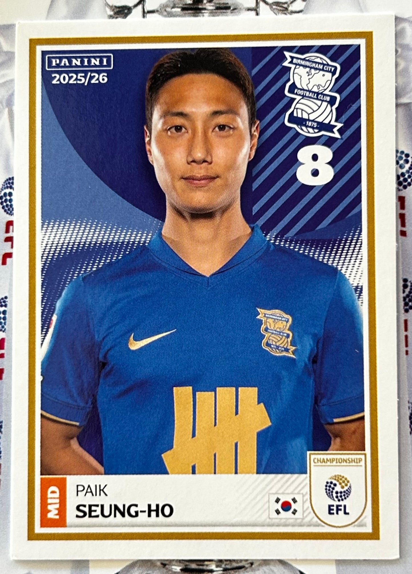 Panini EFL 2025-26 Sticker Collection - Single BIRMINGHAM CITY Stickers (#17 - #34)