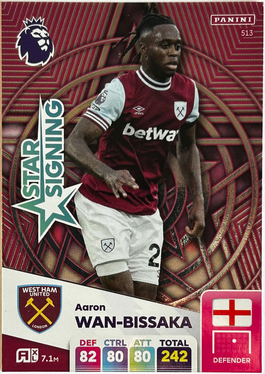 Panini Adrenalyn XL Premier League 2025 - AARON WAN-BISSAKA (WEST HAM UNITED) Star Signing 513