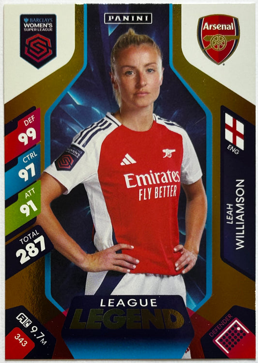 Panini Adrenalyn XL Barclays Women's Super League 2025 - Single LEAGUE LEGEND Cards (1:5.5 packets) #343 - #351