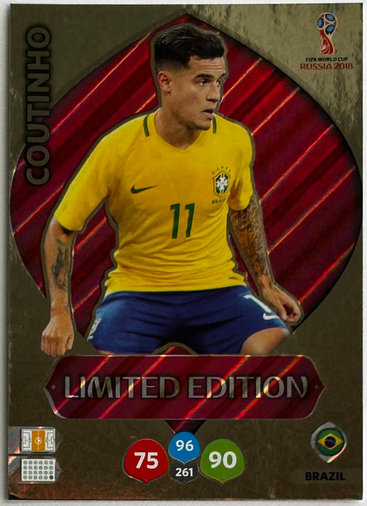 Panini Adrenalyn XL FIFA World Cup Russia 2018 - COUTINHO (BRAZIL) Limited Edition