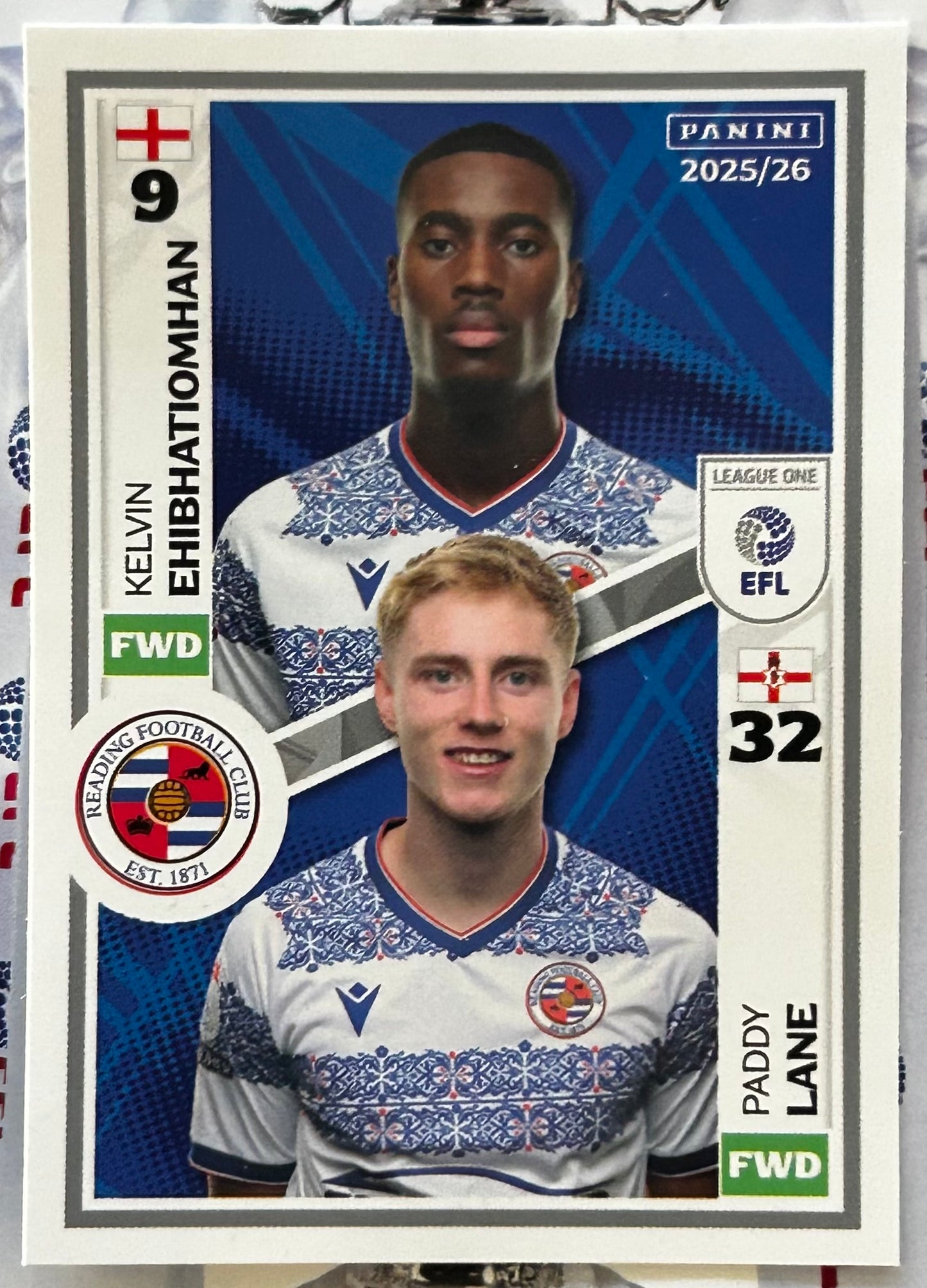 Panini EFL 2025-26 Sticker Collection - Single LEAGUE ONE Stickers (#629 - #676)