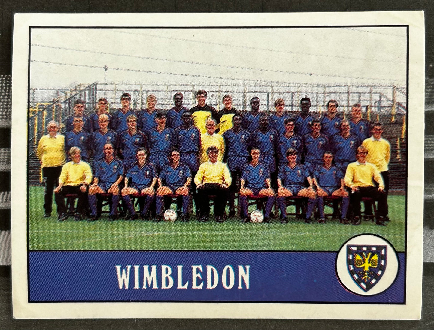 Panini Football 90 Sticker - TEAM PHOTO (WIMBLEDON) #299