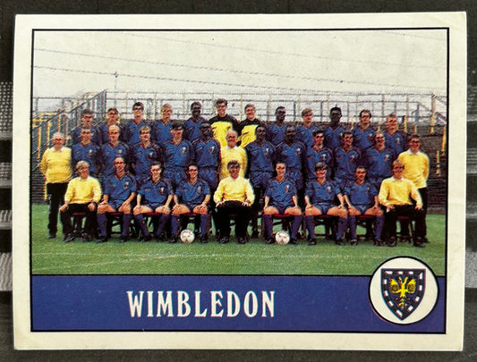 Panini Football 90 Sticker - TEAM PHOTO (WIMBLEDON) #299