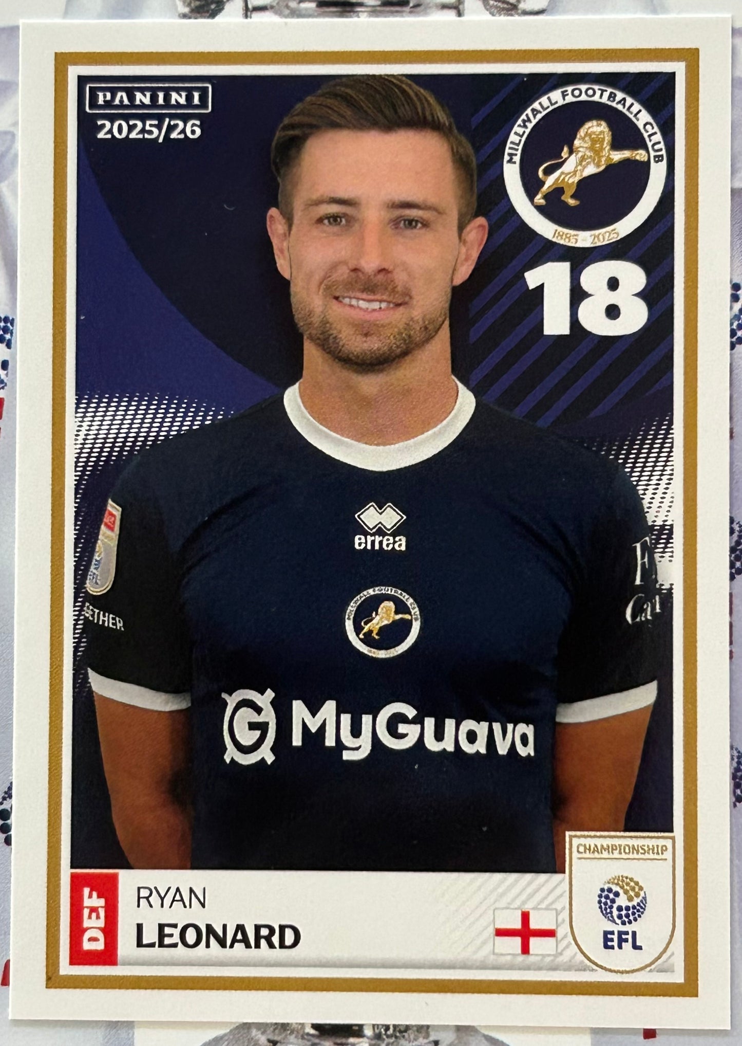 Panini EFL 2025-26 Sticker Collection - Single MILLWALL Stickers (#197 - #214)