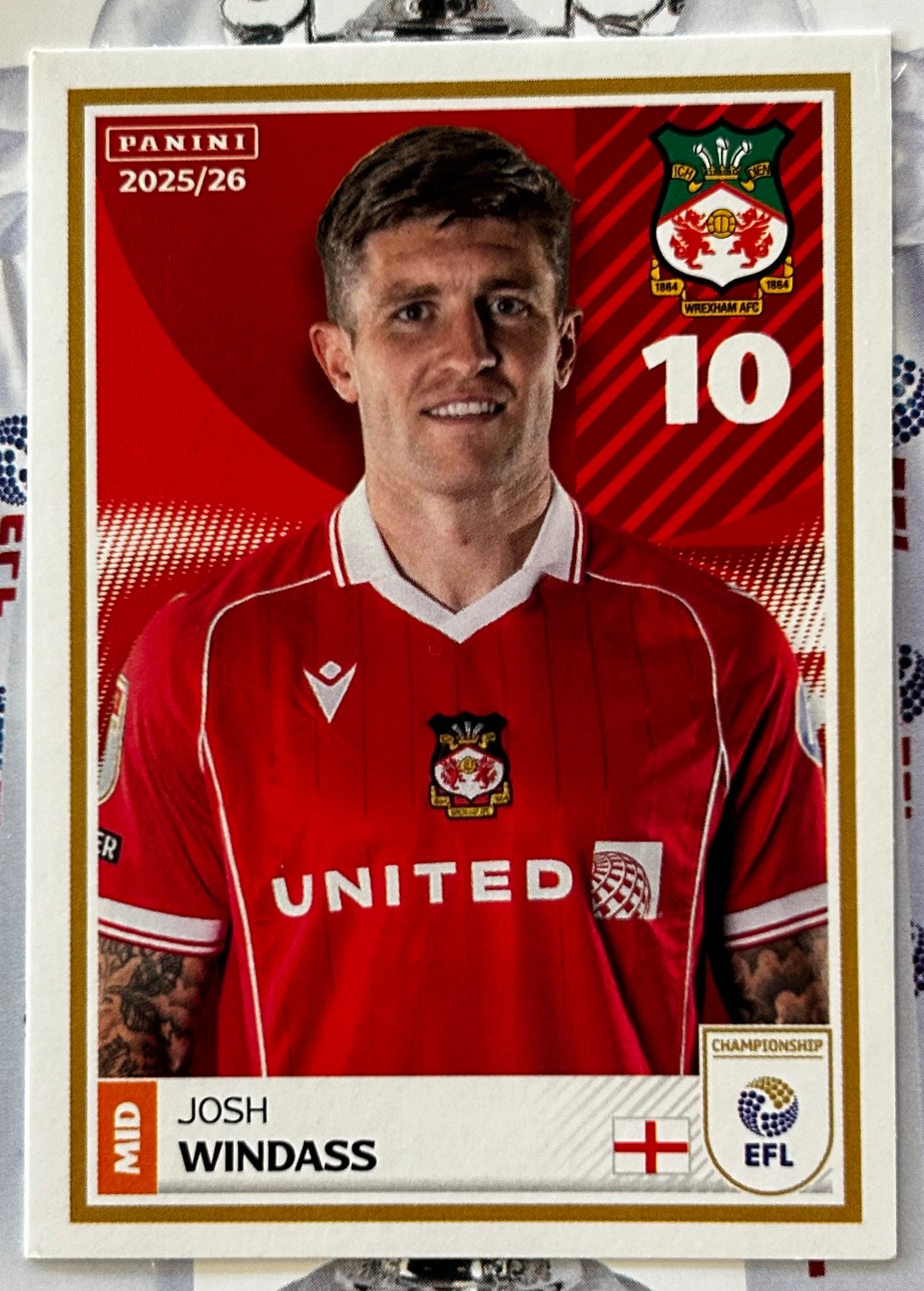 Panini EFL 2025-26 Sticker Collection - Single WREXHAM Stickers (#455 - #472)