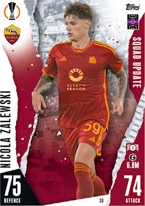 Topps 2023-24 Match Attax Extra UEFA - Single SQUAD UPDATE Cards (#1 - #45)