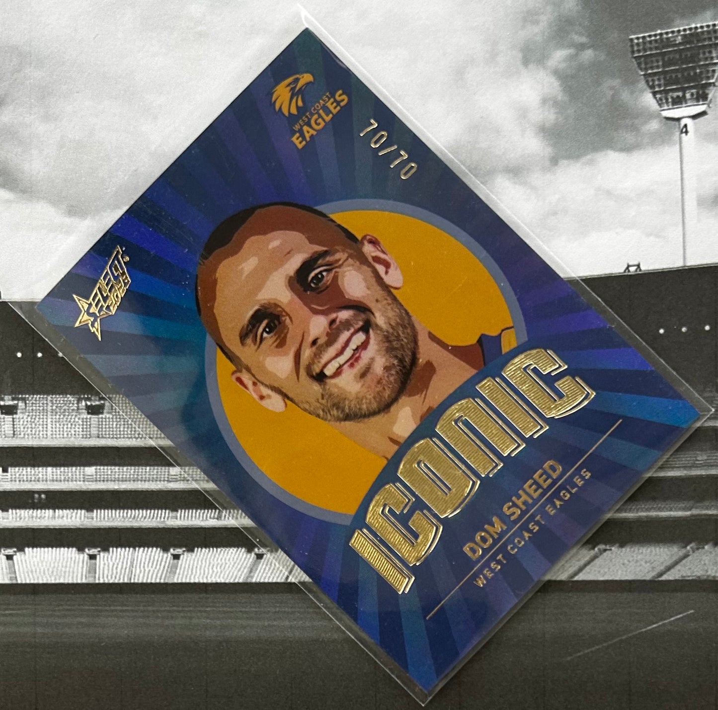 Select AFL Footy Stars 2023 - DOM SHEED (WEST COAST EAGLES) Iconic IC68 /70