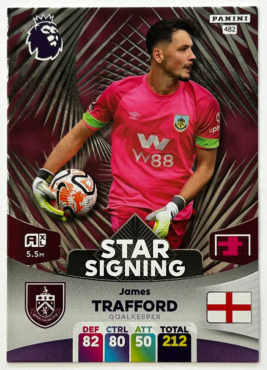 Panini Adrenalyn XL Premier League 2024 - JAMES TRAFFORD (BURNLEY) Star Signing 482