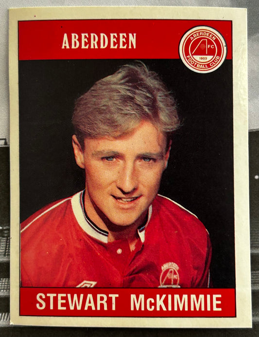 Panini Football 90 Sticker - STEWARD McKIMMIE (ABERDEEN) #328