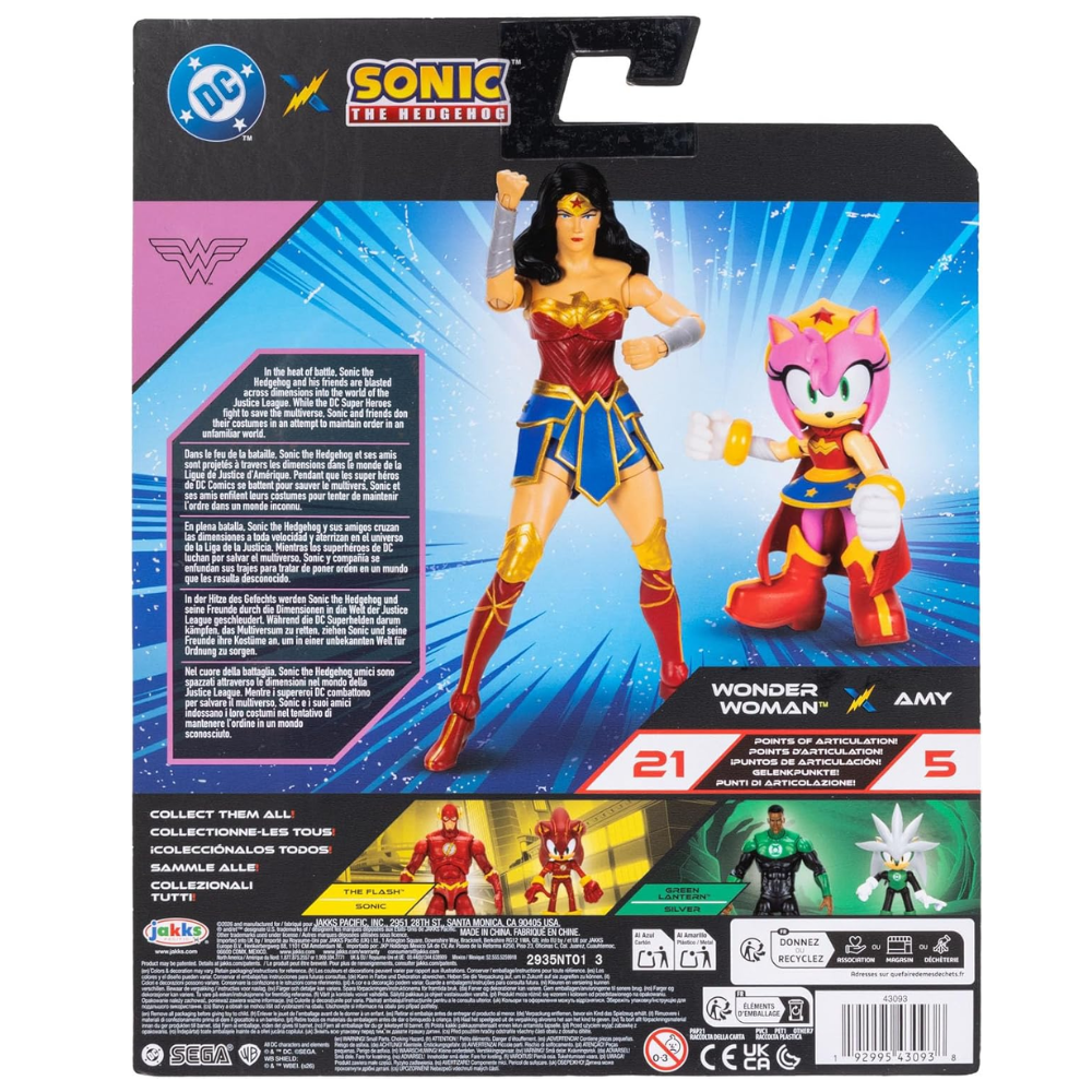 DC Comics x Sonic The Hedgehog Action Figure 2-pack - WONDER WOMAN & AMY (2026 Release)