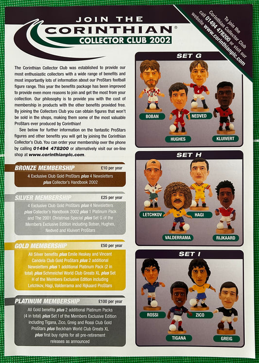 Corinthian Collector Club 2002 Promotional Flyer & Membership Order Form