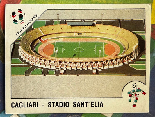 Panini FIFA World Cup Italia 90 Sticker - CAGLIURI STADIO SANT' ELIA #33