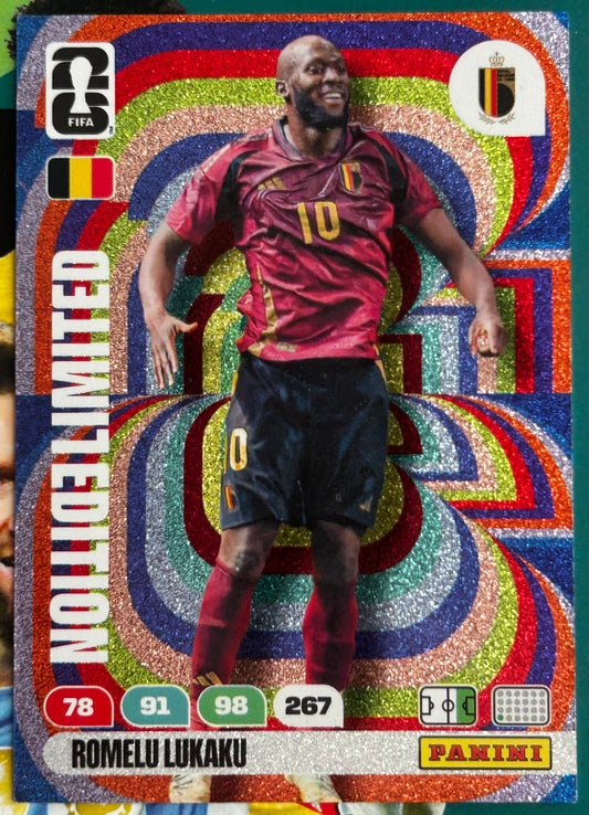 Panini FIFA World Cup 2026 Adrenalyn XL - ROMELU LUKAKU (BELGIUM) Limited Edition