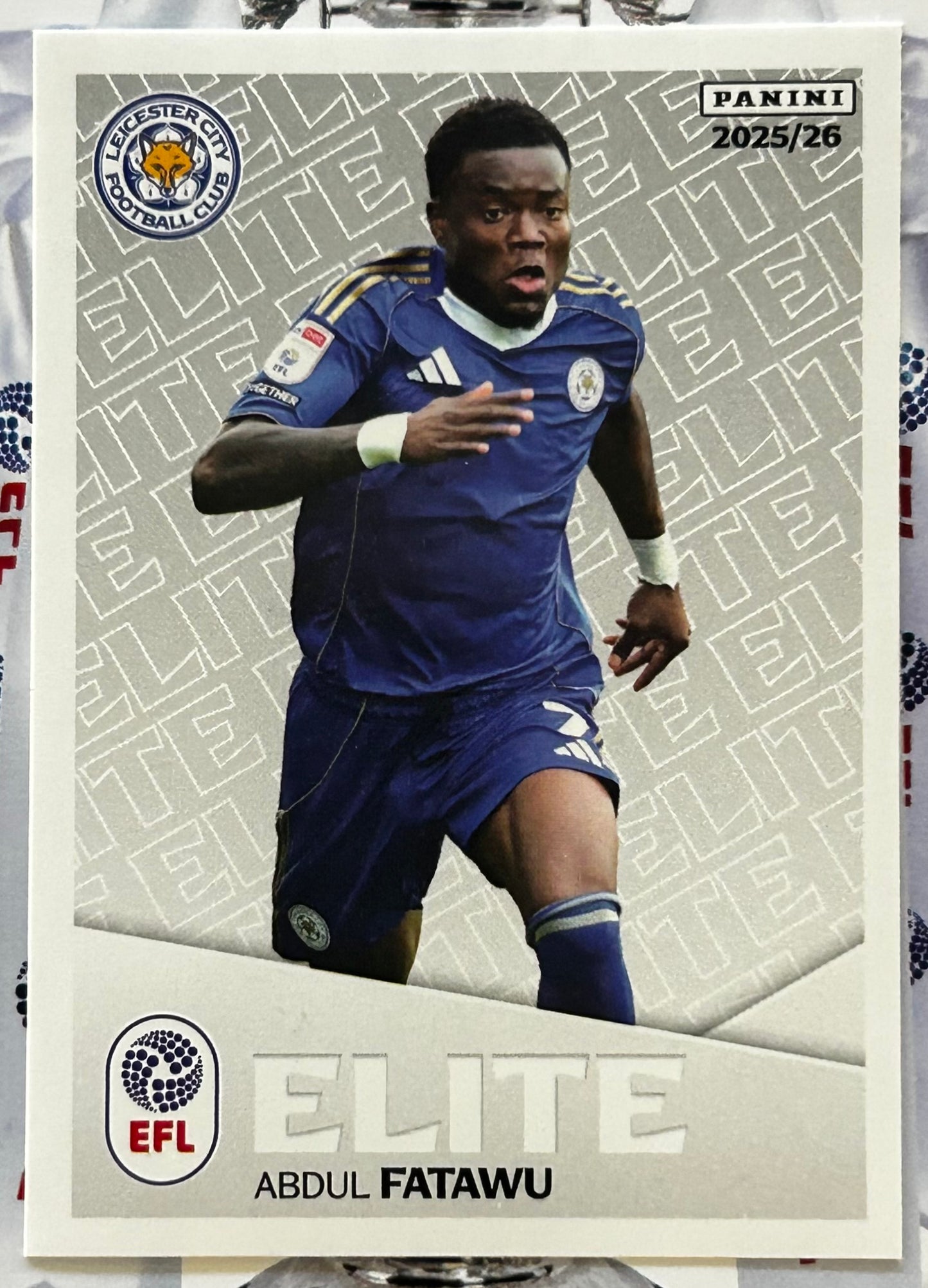 Panini EFL 2025-26 Sticker Collection - ABDUL FATAWU (LEICESTER CITY) Elite #237