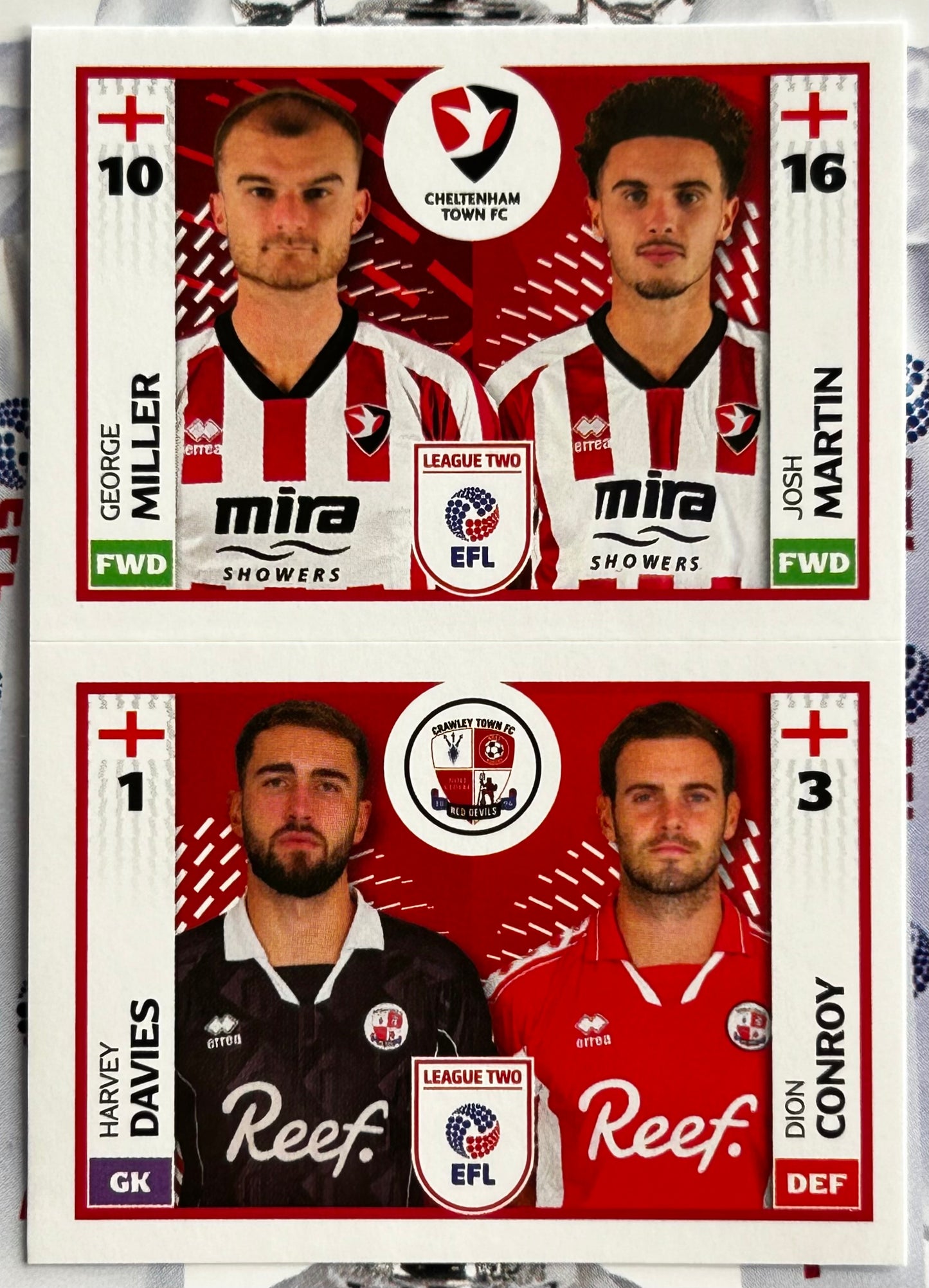 Panini EFL 2025-26 Sticker Collection - Single LEAGUE TWO Stickers (#693 - #788)