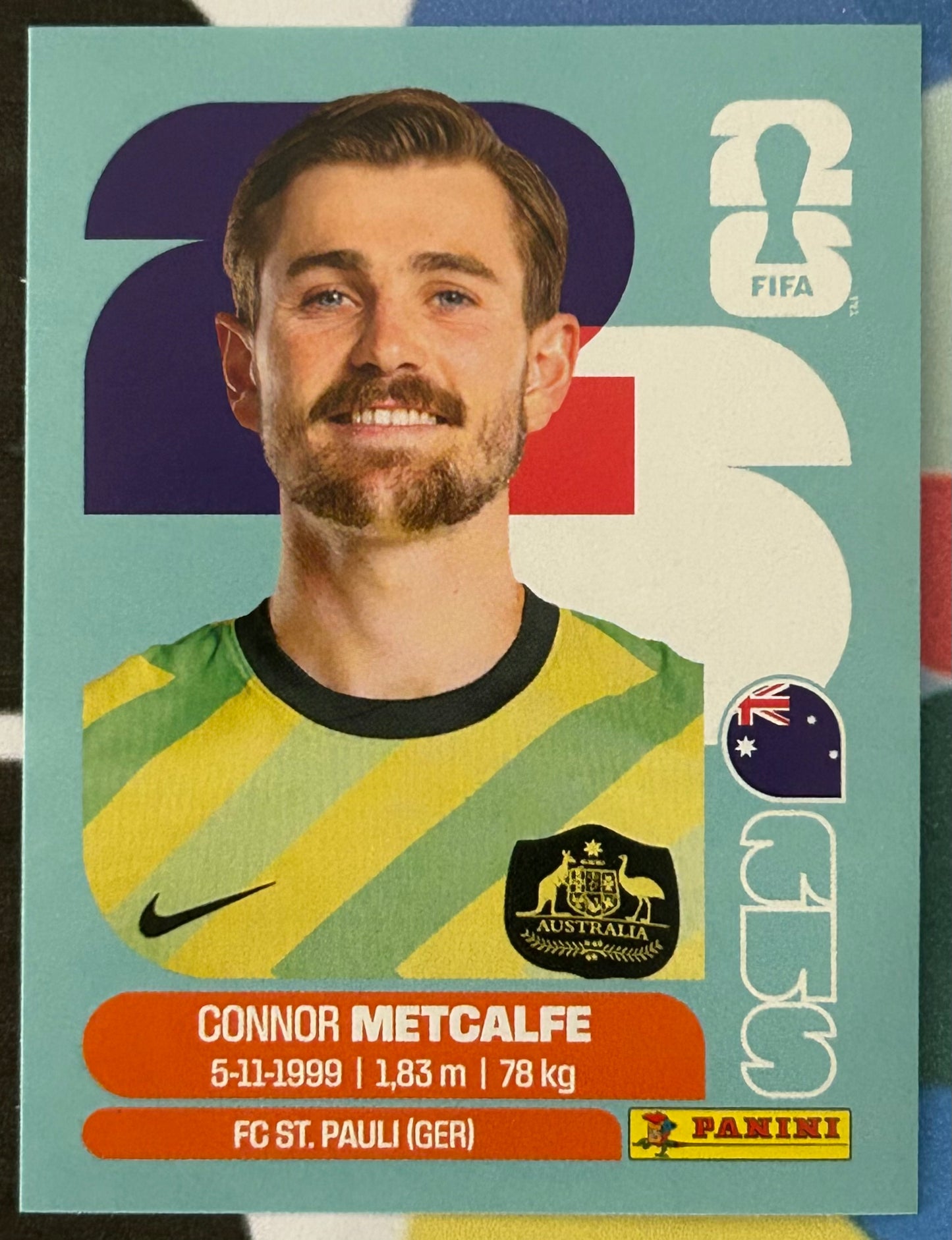 Panini FIFA World Cup 2026 Official Sticker Collection - CONNOR METCALFE (AUSTRALIA) AUS15