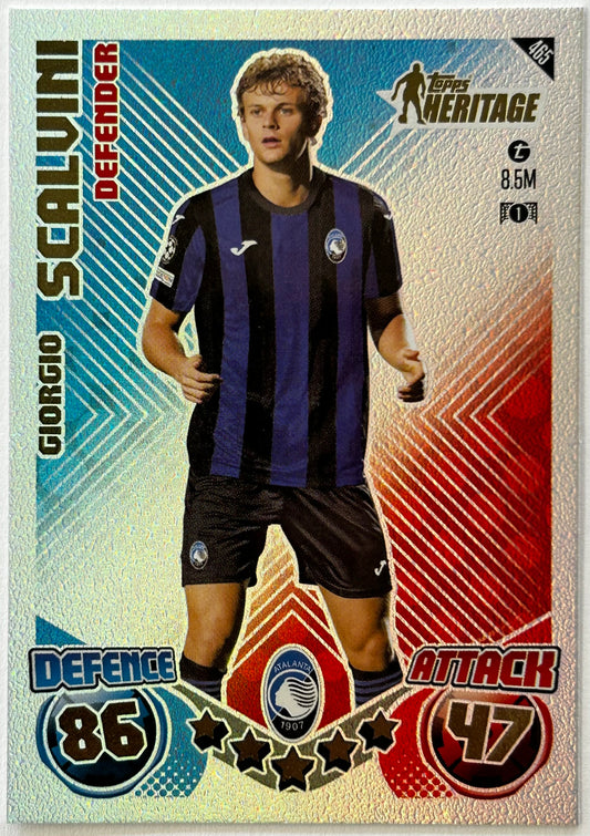 Topps 2024-25 Match Attax UEFA - GIORGIO SCALVINI (ATALANTA) Heritage #465