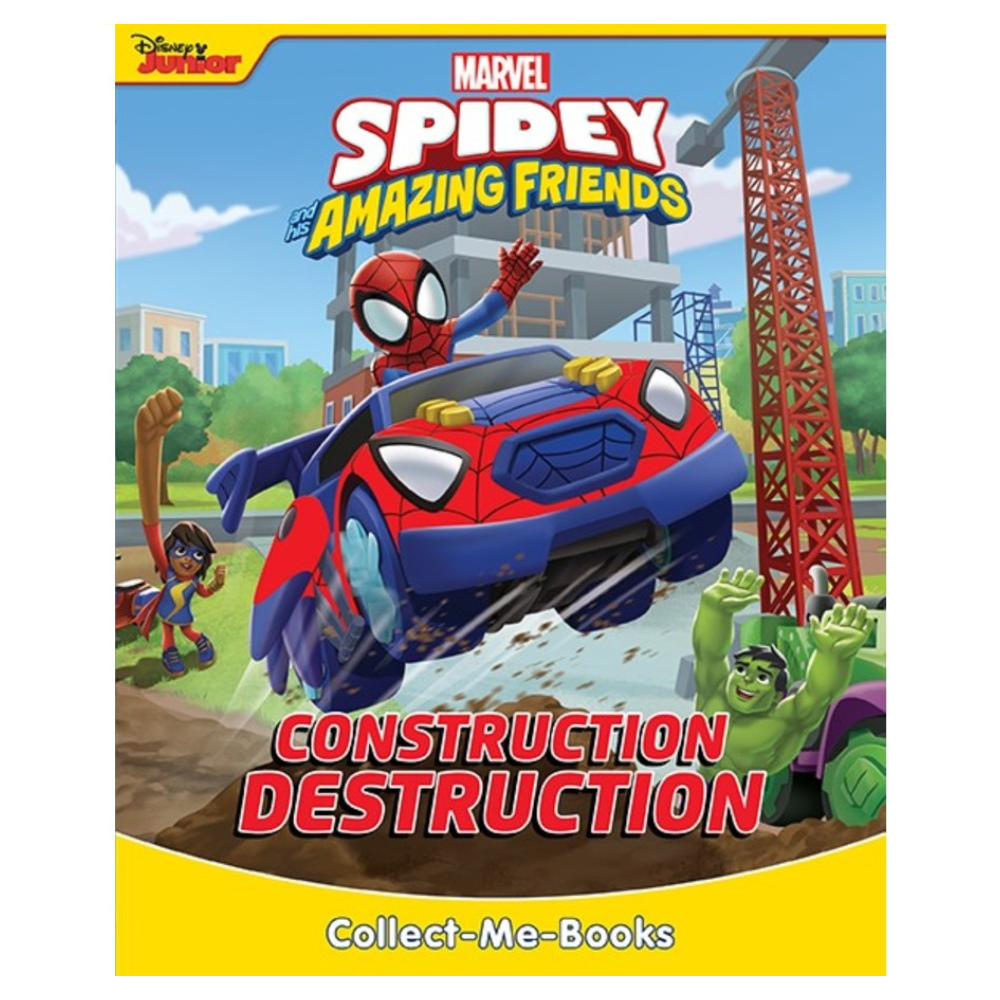 Disney Junior Marvel Spidey & his Amazing Friends - COLLECT-ME-BOOKS BUNDLE (Dino-Rama & Construction Destruction)