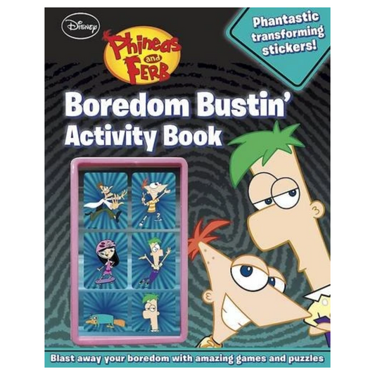 Disney Phineas and Ferb BOREDOM BUSTIN' Activity Book (2012 Release)