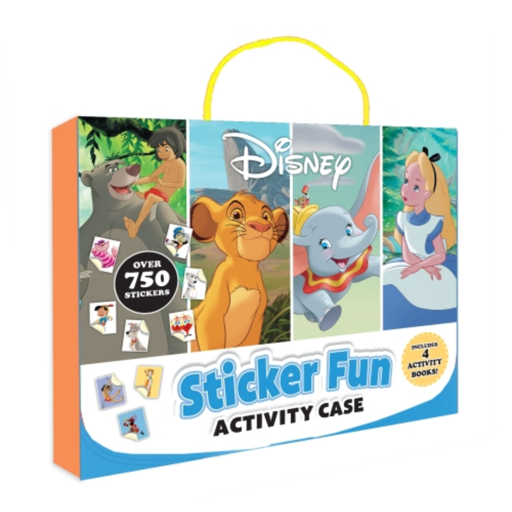 Disney Sticker Fun Activity Case (4 Activity Books & Over 750 Stickers)