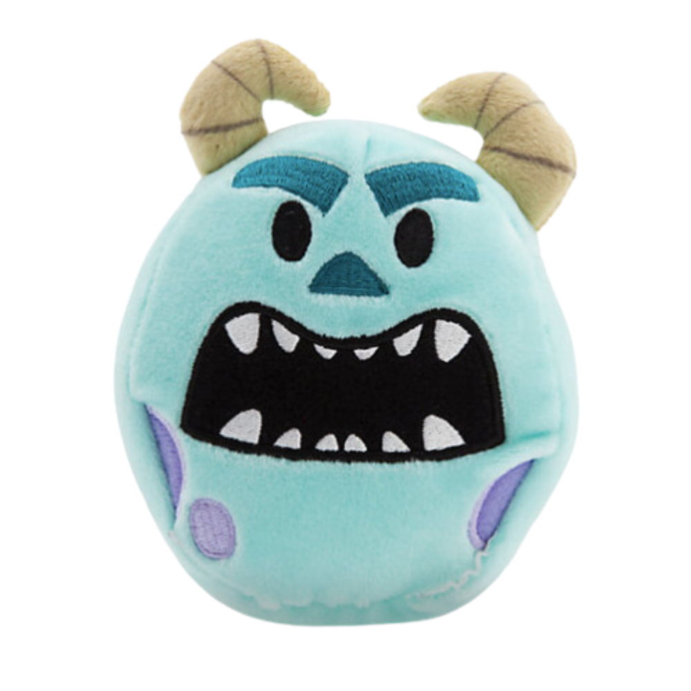 Disney Store Emoji Plush SULLEY Two Sided Reversible 6" Plush