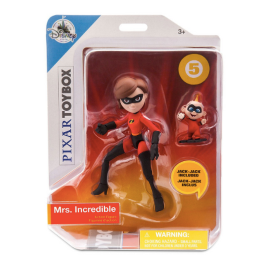 Disney Store Toy Box Action Figures - MRS. INCREDIBLE & BABY JACK-JACK Pixar