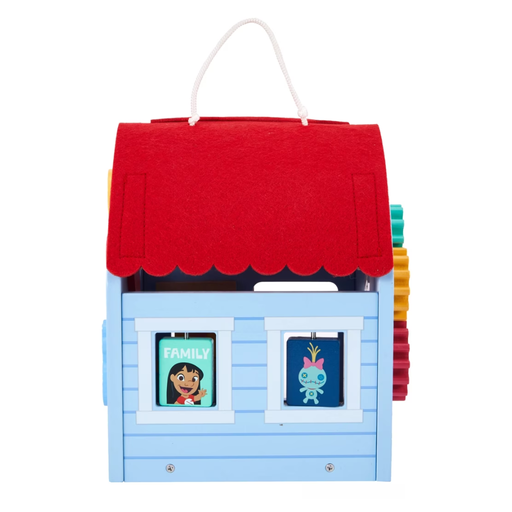 Disney Wooden Toys Stitch Activity House Playset