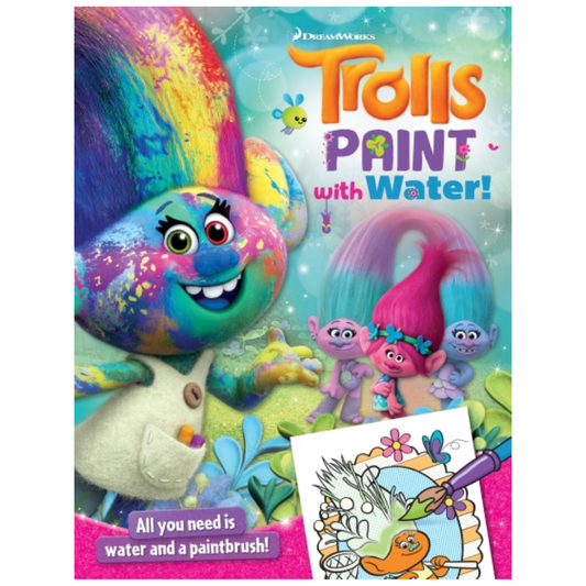Dreamworks Trolls PAINT WITH WATER Activity Book (2017 Release)