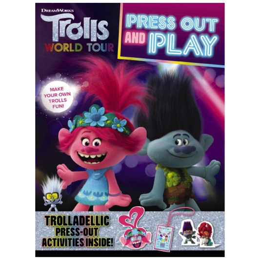 Dreamworks Trolls World Tour PRESS OUT & PLAY Activity Book (2020 Release)