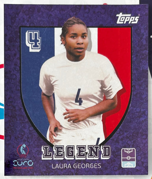 Topps UEFA Women's EURO 2025 Sticker Collection - LAURA GEORGES (FRANCE) Legend Holo Foil #306