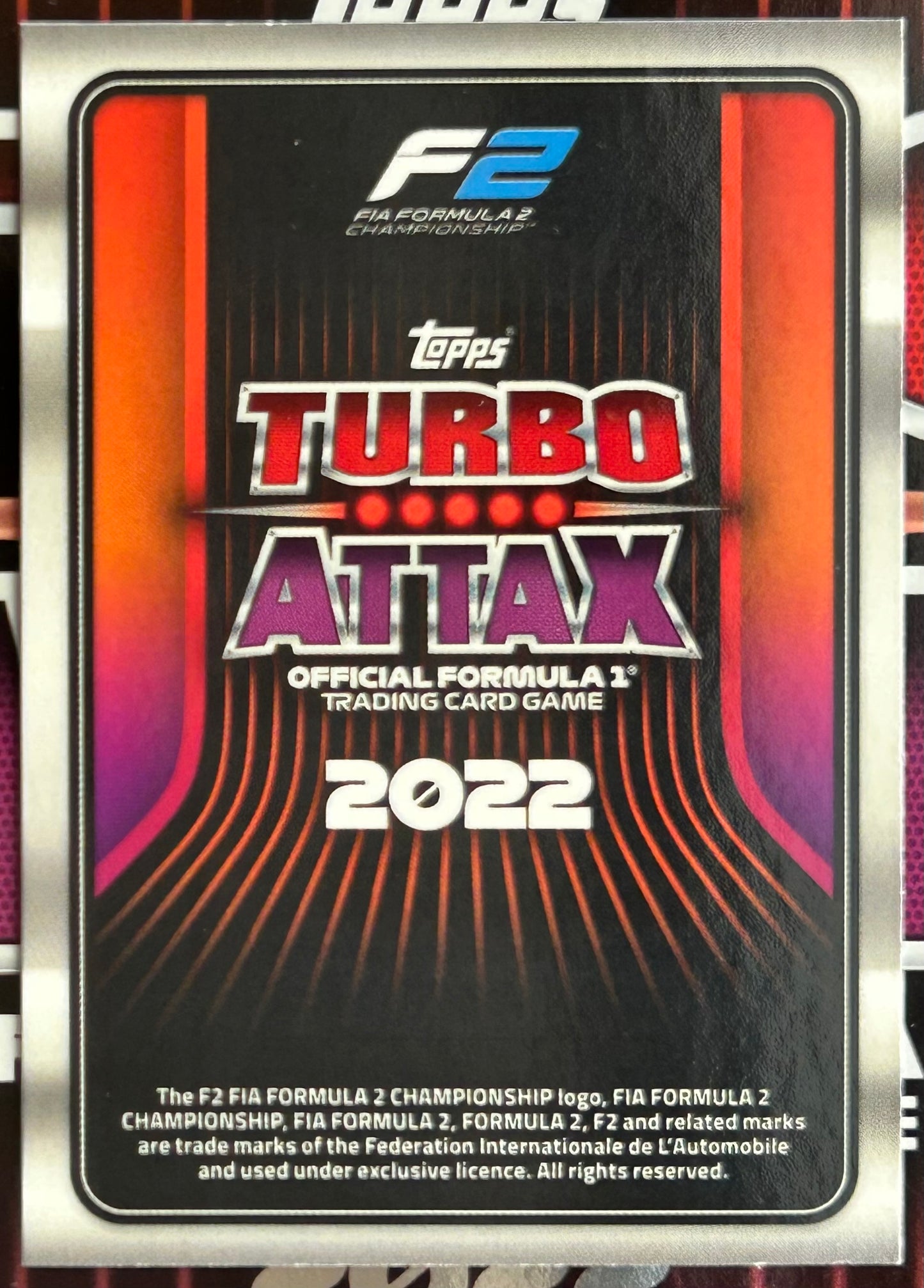 Topps F1 Turbo Attax 2022 - F2 LOGO Gold Limited Edition LE19G