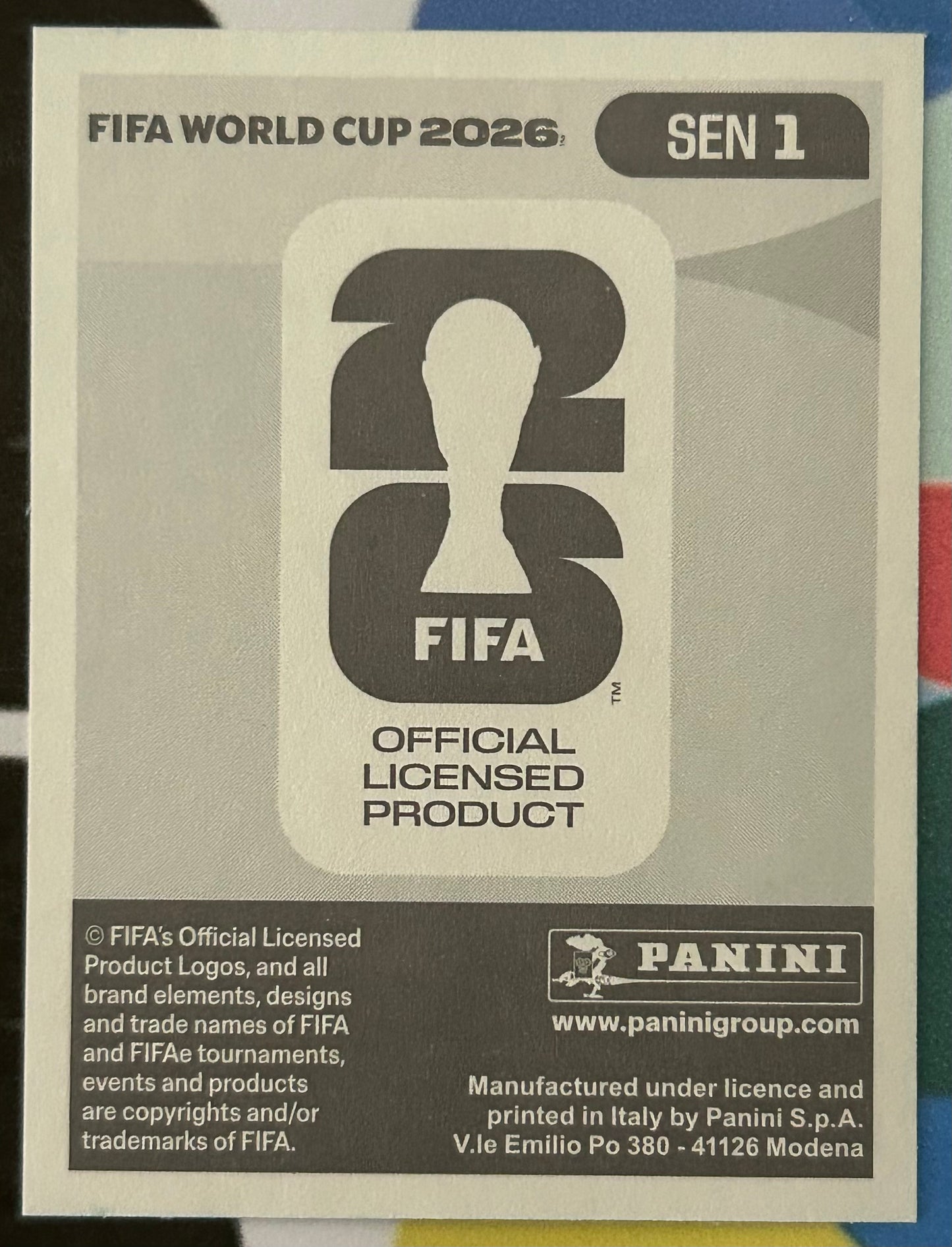 Panini FIFA World Cup 2026 Official Sticker Collection - EMBLEM (SENEGAL) Foil Sticker SEN1
