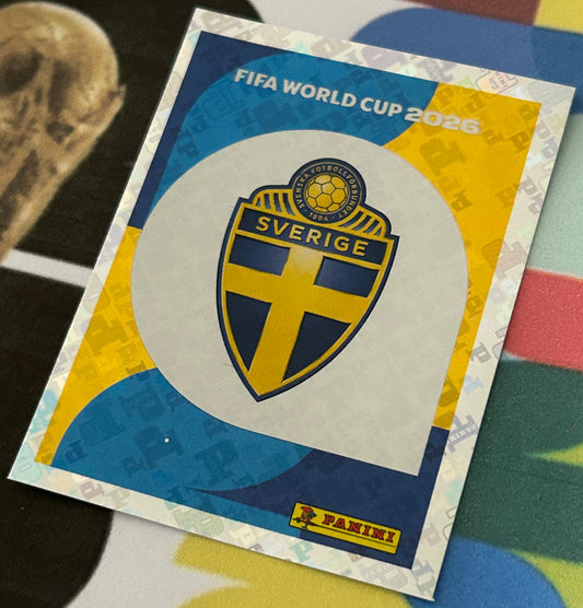 Panini FIFA World Cup 2026 Official Sticker Collection - EMBLEM (SWEDEN) Foil Sticker SWE1