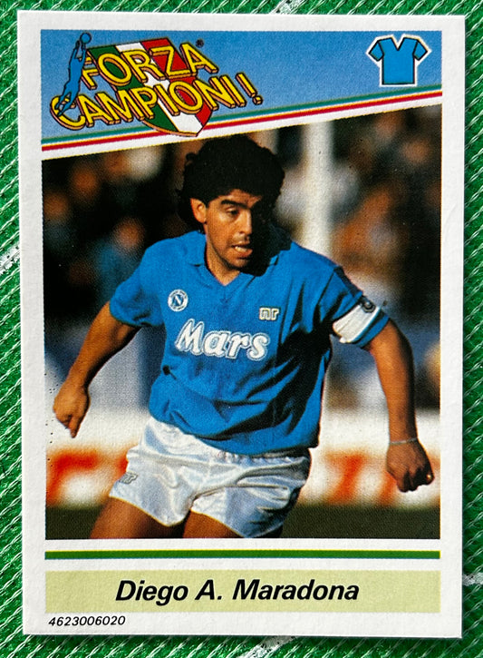 Tonka Forza Campioni Collector Card - DIEGO A. MARADONA (NAPOLI) 1989 Release