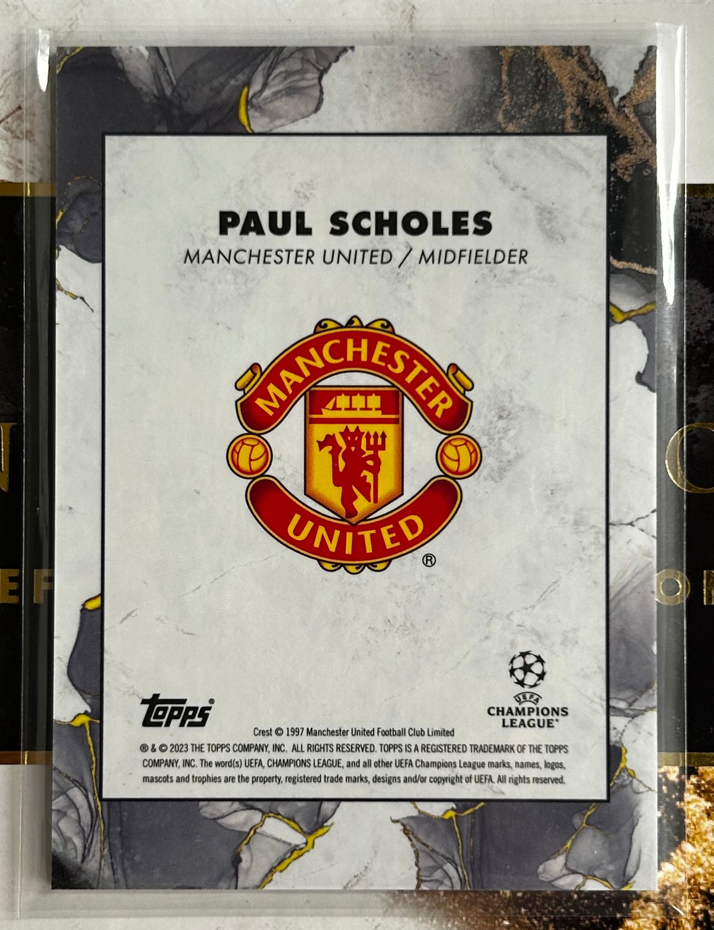 Topps UEFA Inception 2023 - PAUL SCHOLES (MAN UTD) Legacy Green Parallel /99